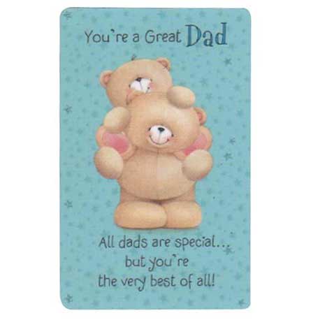 Dad Forever Friends Wallet Card